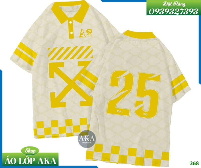 Áo Lớp Có Cổ Màu Xanh - 3