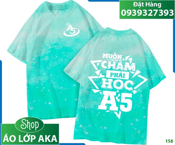 áo đồng phục lớp đẹp nhất, áo lớp màu xanh, áo lớp màu xanh ngọc, áo lớp loang màu, áo lớp 3D, Áo lớp đẹp, áo lớp, áo đồng phục lớp, mẫu áo đồng phục lớp, mẫu áo lớp đẹp, áo phông lớp, mẫu áo lớp đẹp nhất