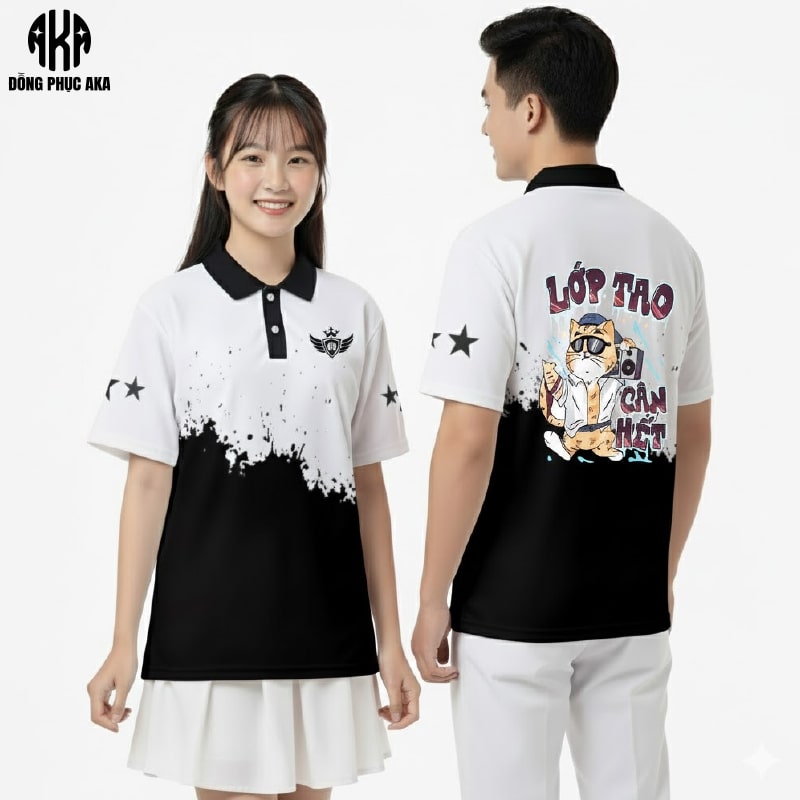 áo lớp có cổ, áo lớp polo, áo lớp màu đen trắng, áo đồng phục lớp, áo lớp, áo phông lớp, áo lớp đẹp, mẫu áo lớp đẹp, áo lớp có cổ đẹp, áo lớp polo đẹp