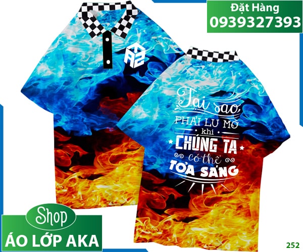 áo lớp có cổ đẹp, mẫu áo lớp có cổ đẹp, áo lớp có cổ, áo đồng phục lớp có cổ, áo lớp 3D, áo lớp loang màu