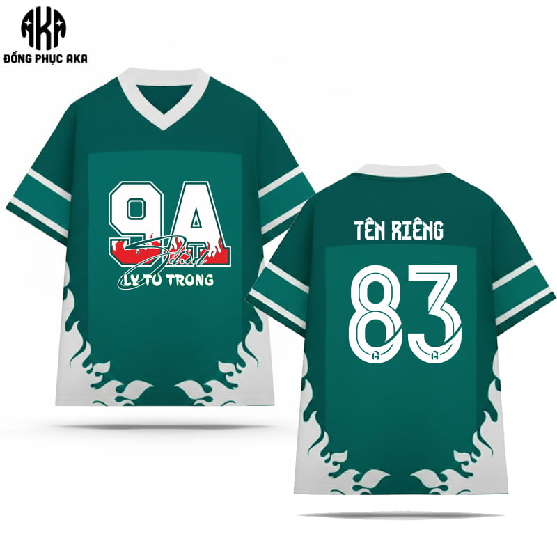 áo lớp màu xanh lá cây đậm, áo lớp màu xanh lá đậm, áo lớp 9A, áo lớp màu xanh, áo lớp thể thao, áo lớp đẹp, áo đồng phục lớp đẹp, áo lớp màu xanh lá