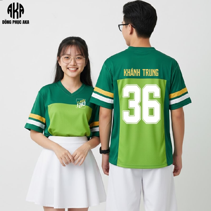 Áo lớp màu xanh lá, áo lớp thể thao, áo lớp A3, mẫu áo lớp đẹp, áo lớp, áo đồng phục lớp, áo phông lớp, mẫu áo lớp đẹp,