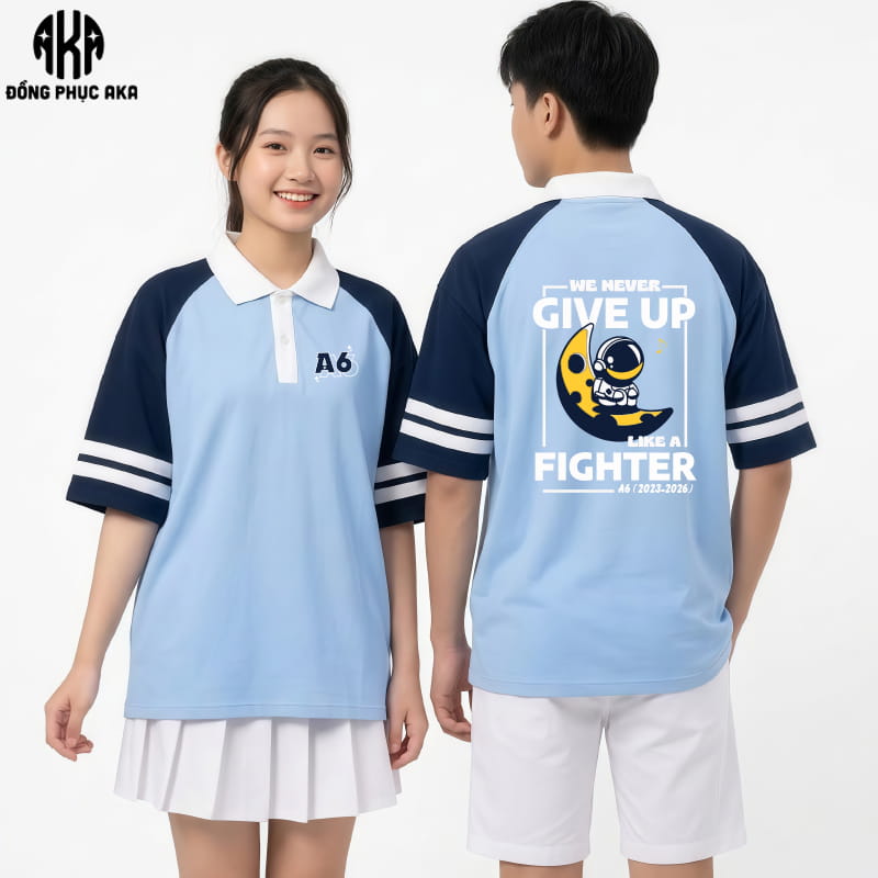 Áo Lớp Màu Xanh Thiên Thanh