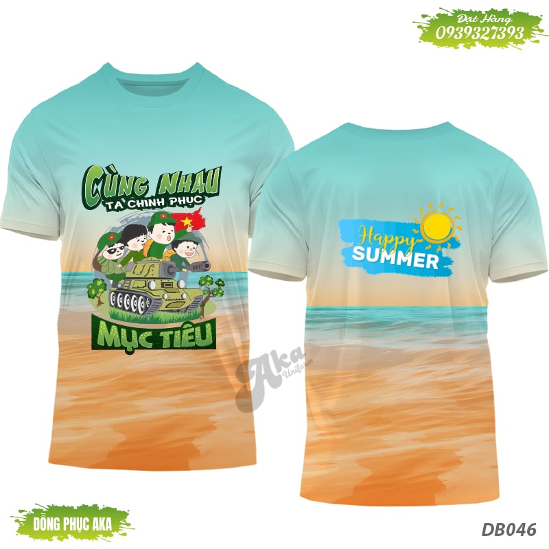 đồng phục đi biển mùa hè, áo đồng phục đi biển, áo thun đồng phục đi biển, mẫu áo đồng phục đi biển đẹp