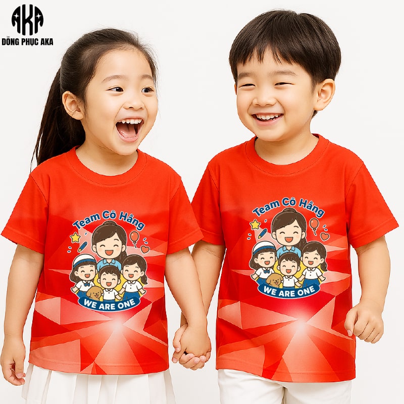 Đồng Phục Mầm Non Màu Đỏ