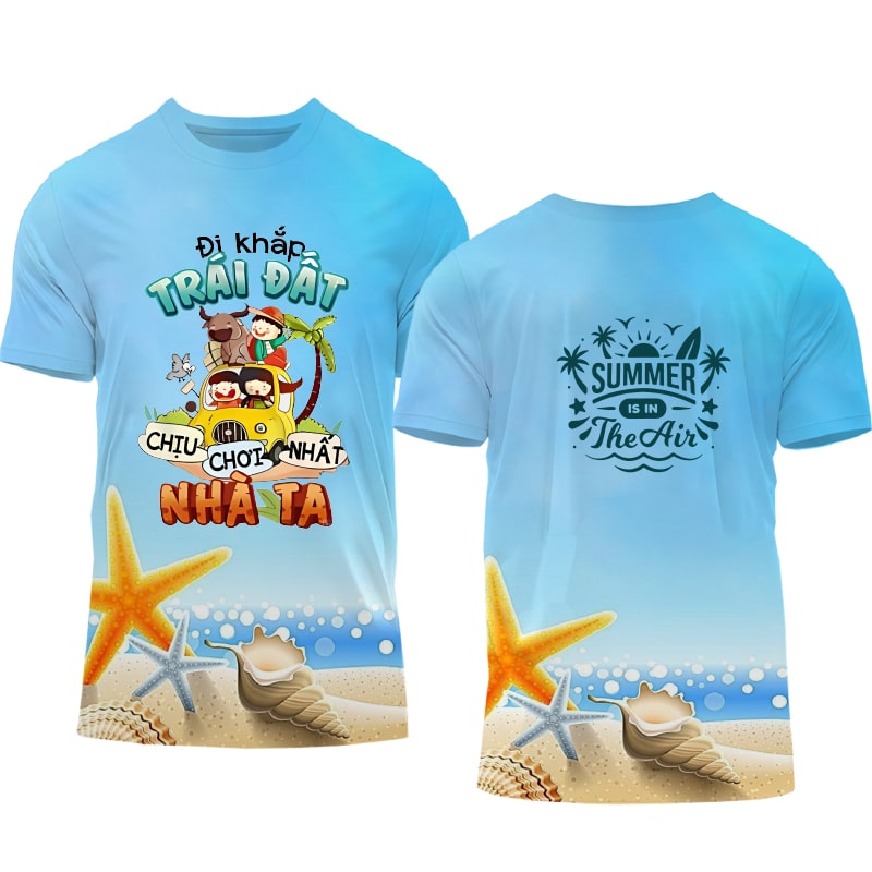 Mẫu Áo Thun Đồng Phục Đi Biển